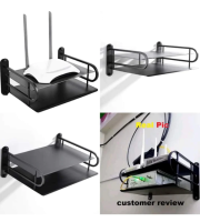 Metal Wifi Router Stand Shelf Double Layer Wall Mounted Shelf Home decorator