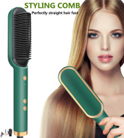 2in1 Hair Straightener+curler Comb Brush